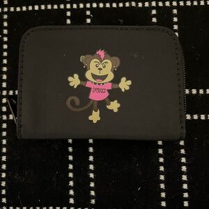 Playful Black Monkey Kids Wallet